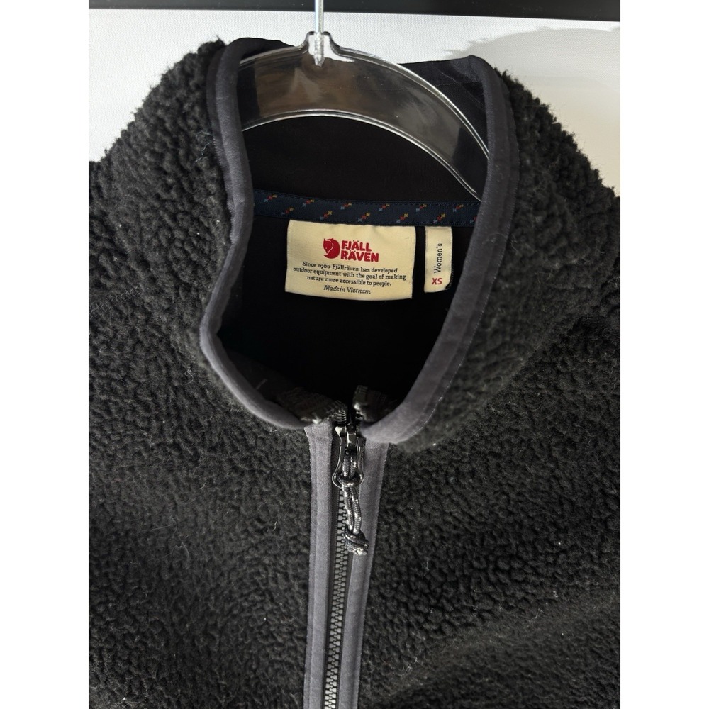 FjallRaven Vardag Pile Fleece Vest Black Womens XS - Picture 5 of 11
